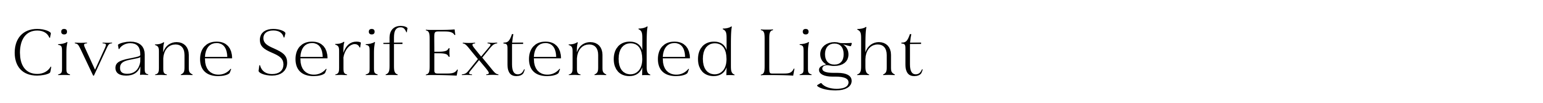 Civane Serif Extended Light